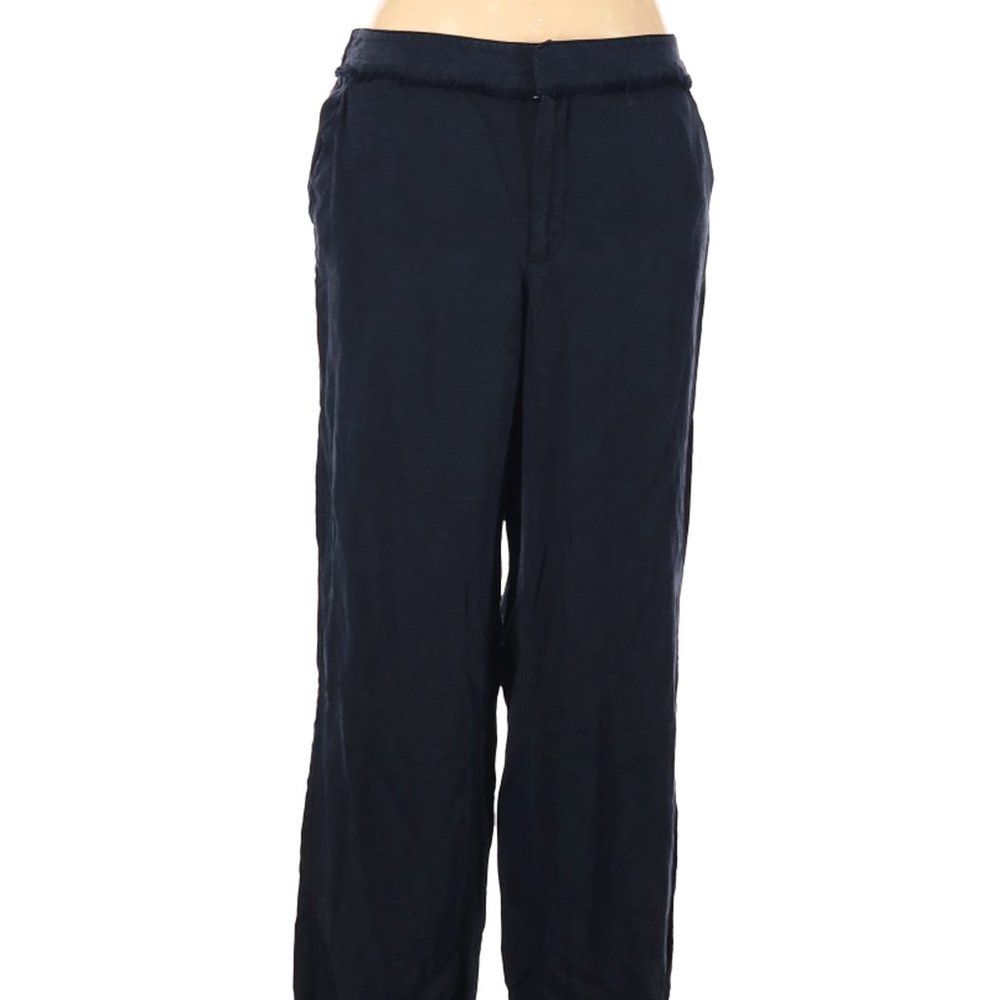 Never worn LOFT navy linen pants